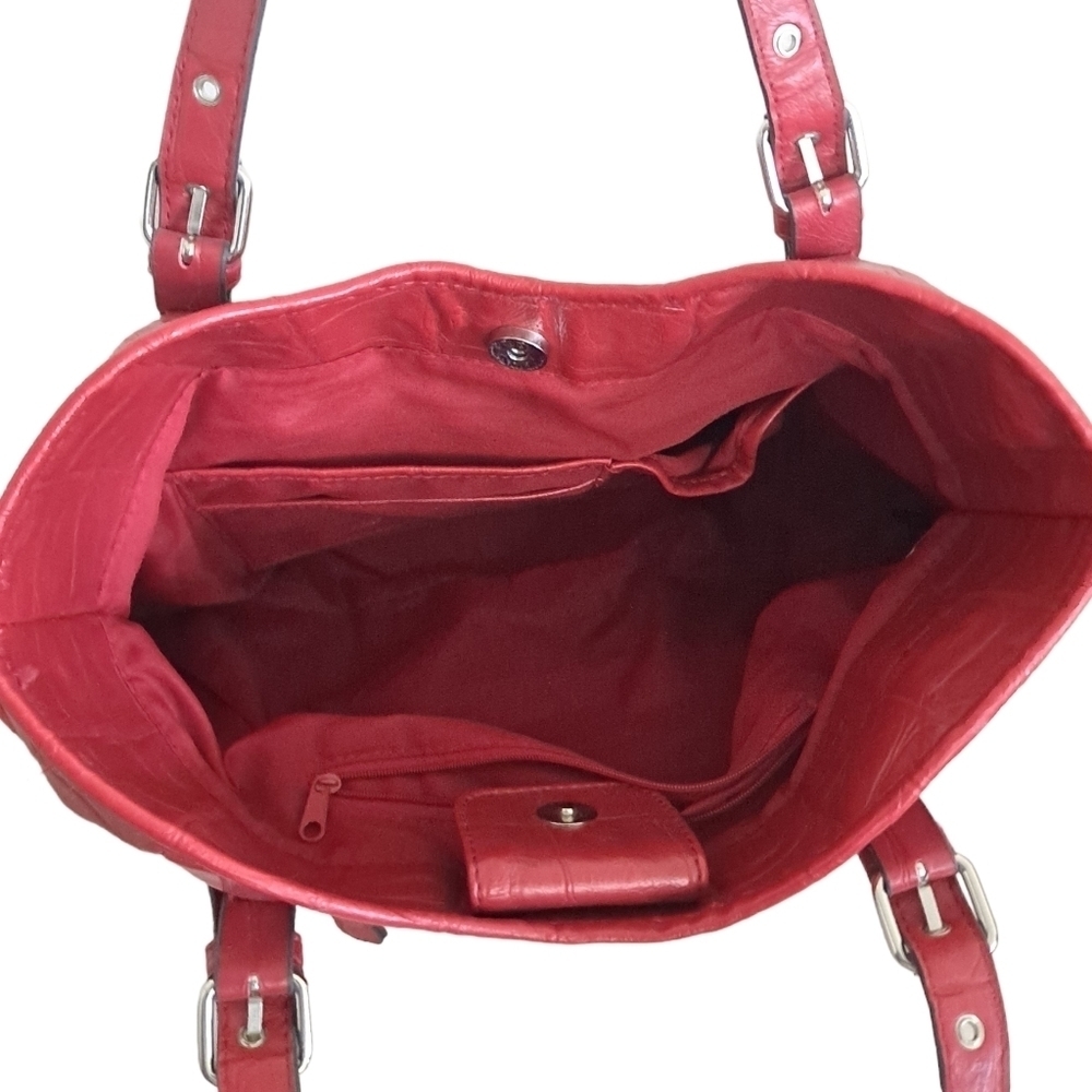 Nicole by Nicole Miller Red Shoulder Bag - Picture 11 of 12